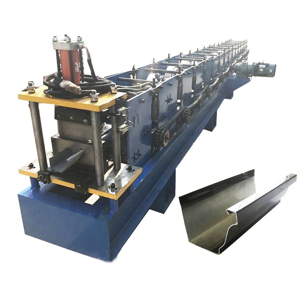 Automatic Metal Water Gutter Roll Forming Machine Cold Roofing Roll ...